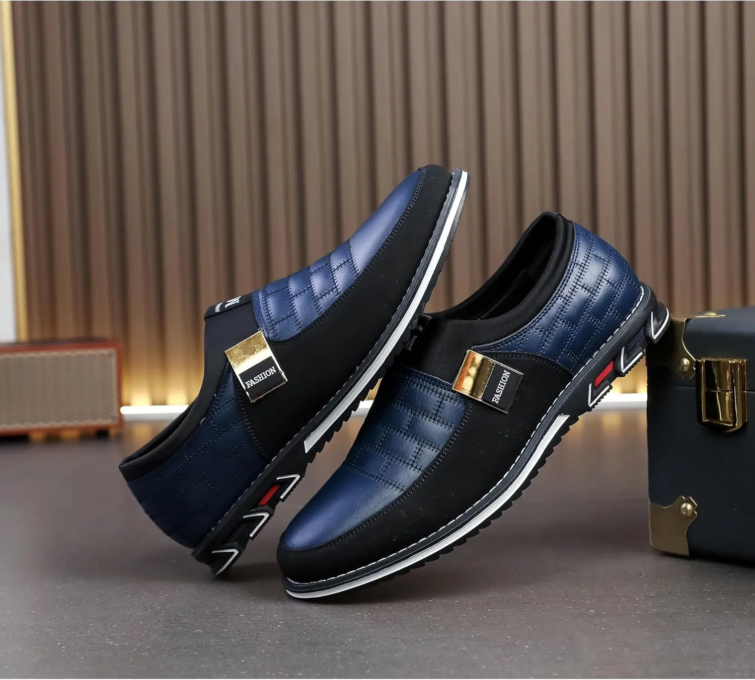 Men's Luxury Modern Oxford Leather Loafers Flat Sneakers Walking Shoes Party Prom Business Office Dress Shoes Size 7-15