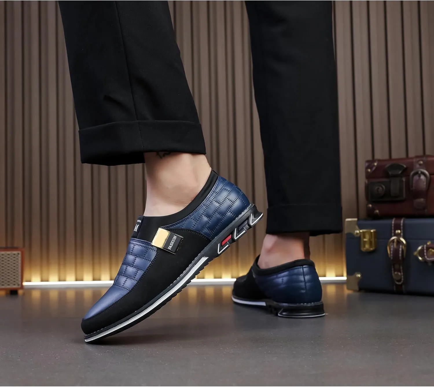 Men's Luxury Modern Oxford Leather Loafers Flat Sneakers Walking Shoes Party Prom Business Office Dress Shoes Size 7-15