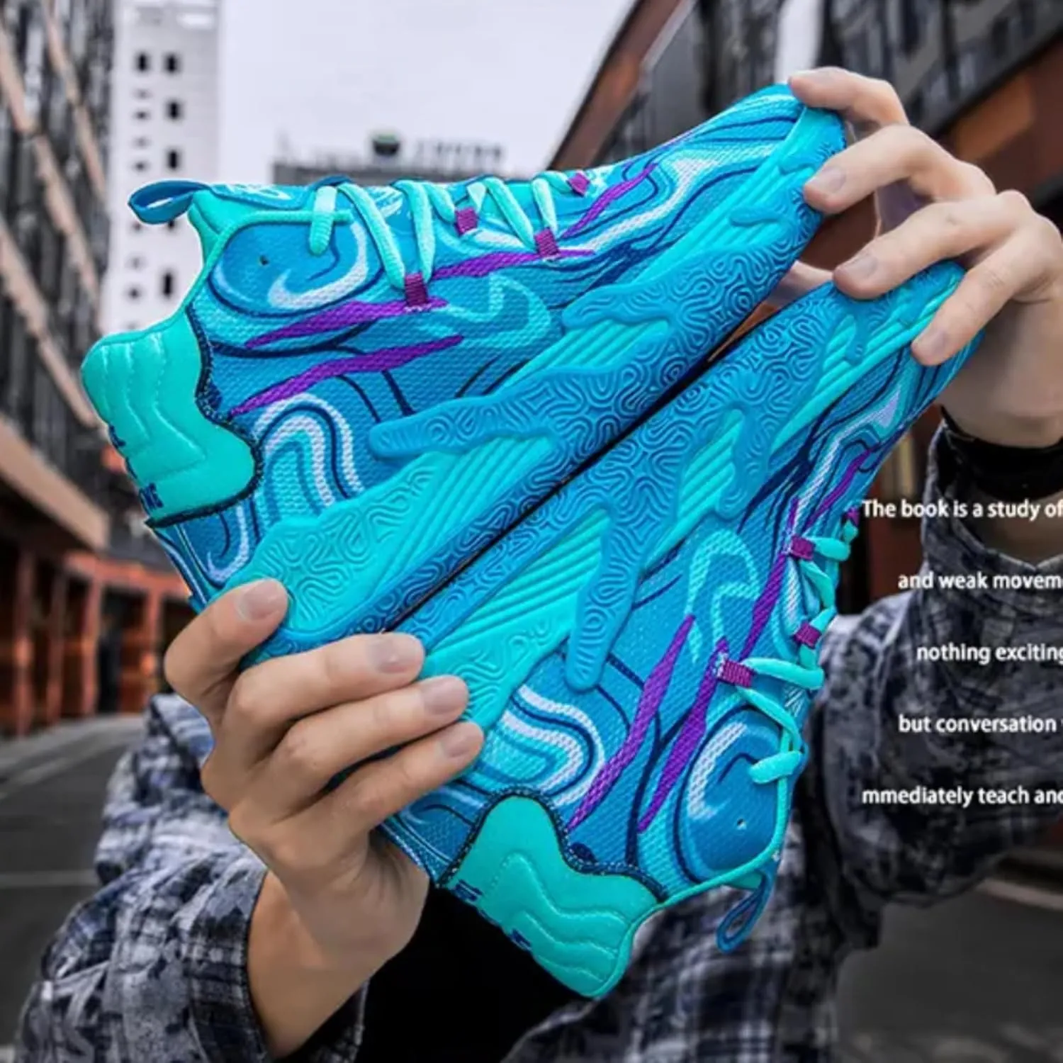 Mens Multicolor High Top Basketball Shoes Non-Slip Breathable Running Shoes Fahsion Lightweight Outdoor Gym Sneakers