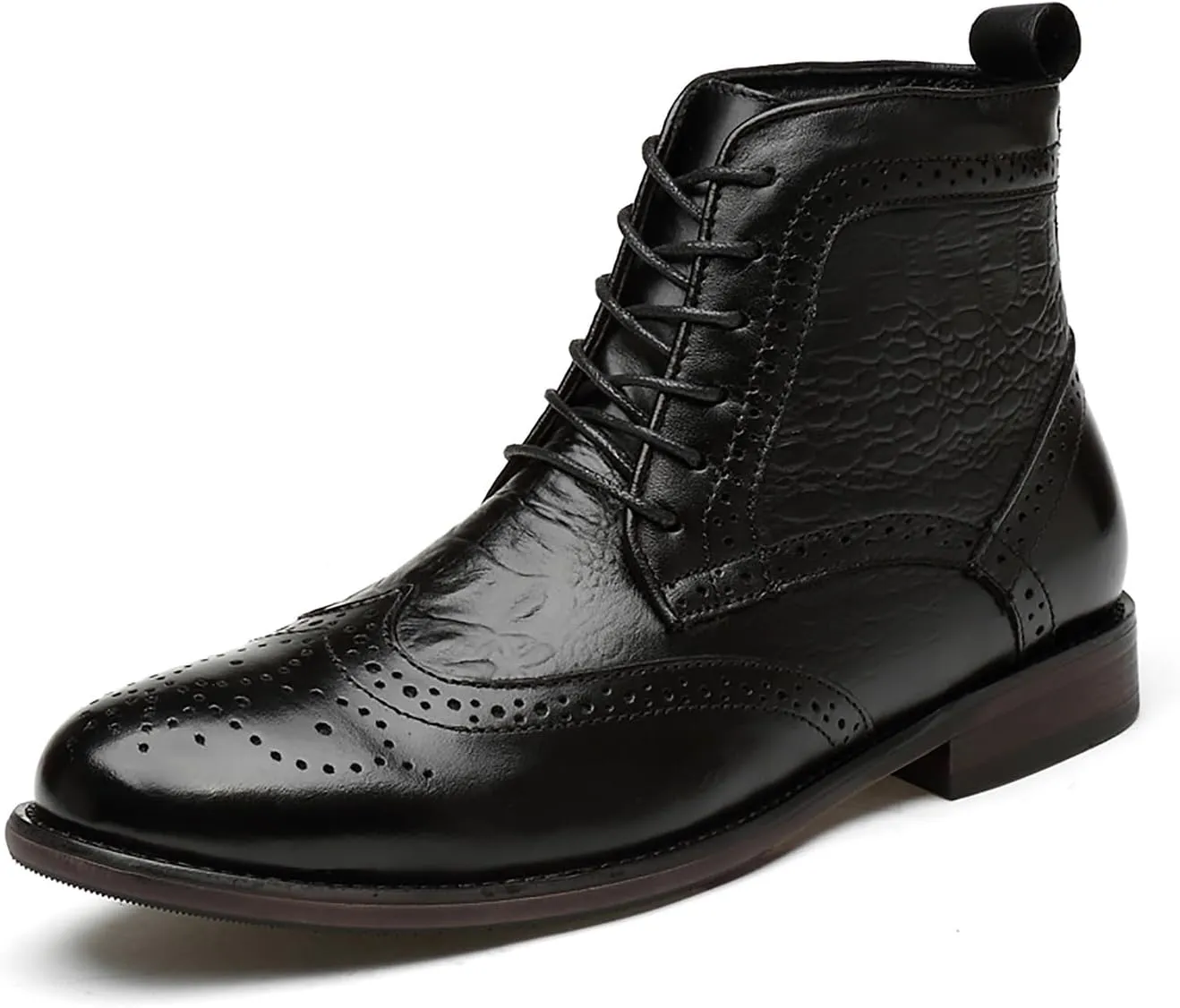 Men's Oxfords Boots Dress Casual Leather Fashion Wingtips Brogues Chelsea Boots Tuxedo Ankle Danner Boots for Men