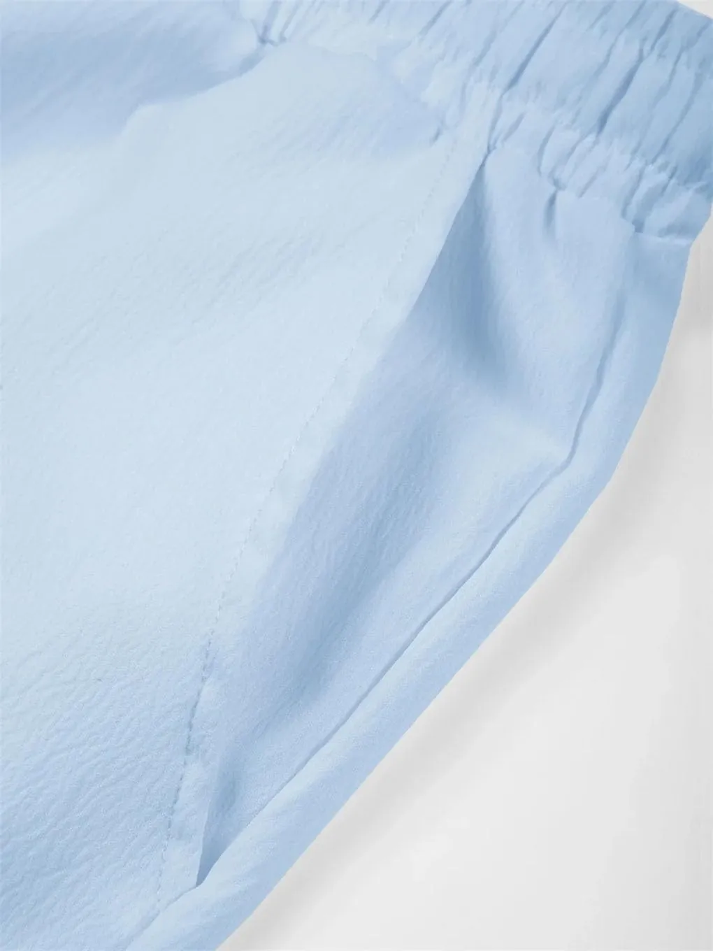 Men's Solid Color Simple Elastic Drawstring Stitching Linen Beach Trousers