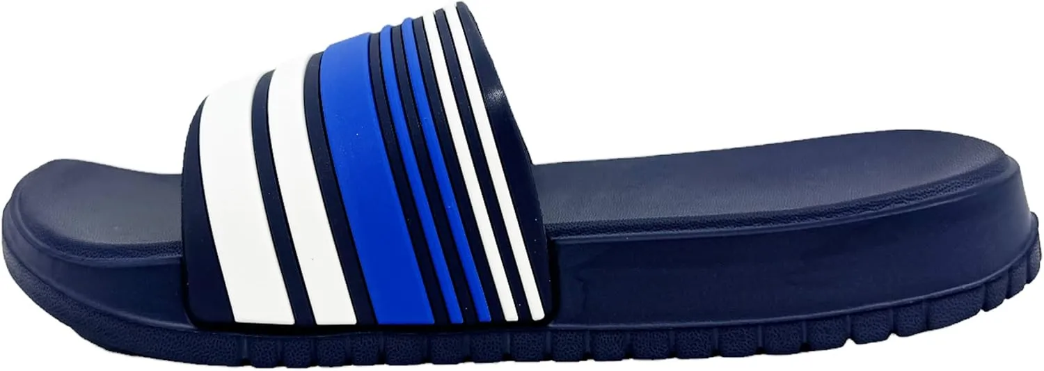 Men's Sport Slide Sandals Beach Home Indoor Outdoor Non Slip Shower Slippers