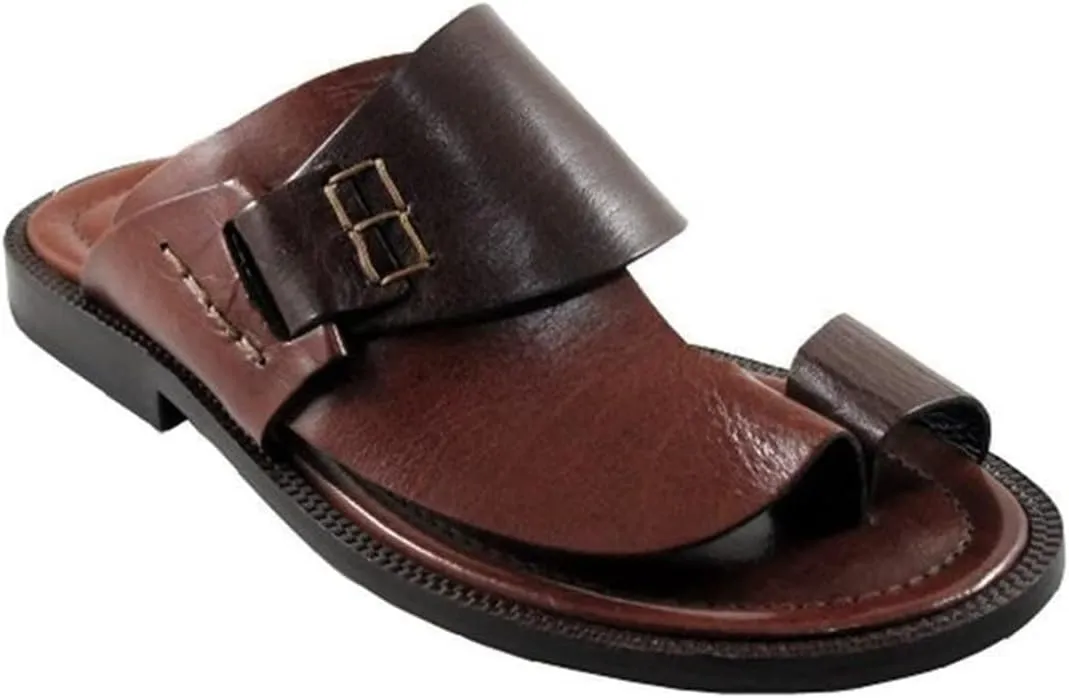 Mens Thong Sandals, Summer Beach Flip Flops Waterproof Athletic Outdoor Thong Sandals, Comfortable Non-Slip Leather Sandals Orthotic Flip Flops for Men Outdoor Flat Slippers Fashion Casual Walking Shoes