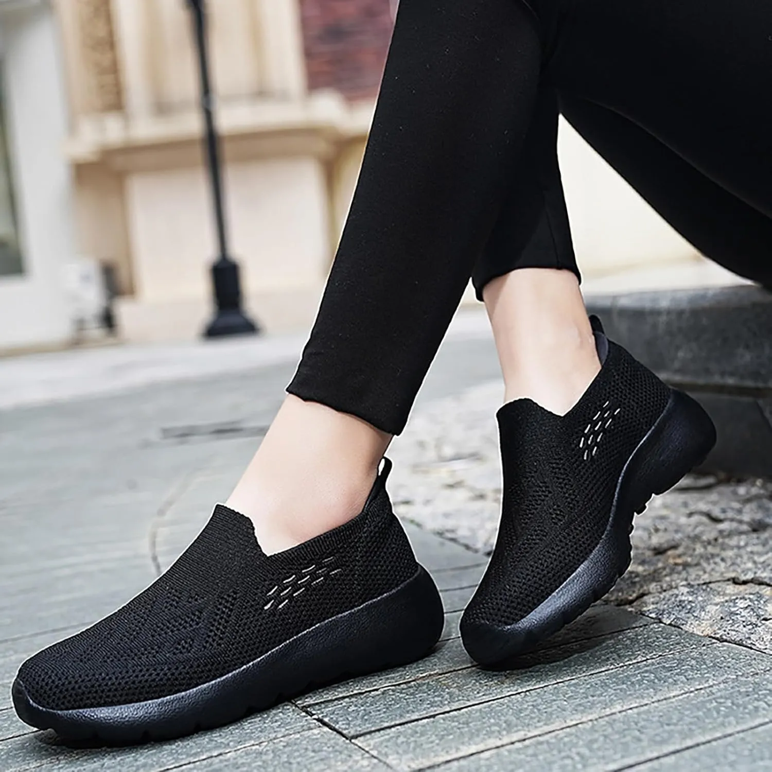 Mens Woven Hands Free Slip-on Loafers Shoes Boat Shoes Casual Business Comfy Lightweight Soft Cushion Flats Walking Sports Wide Fit Sneakers Non-Slip Sneakers