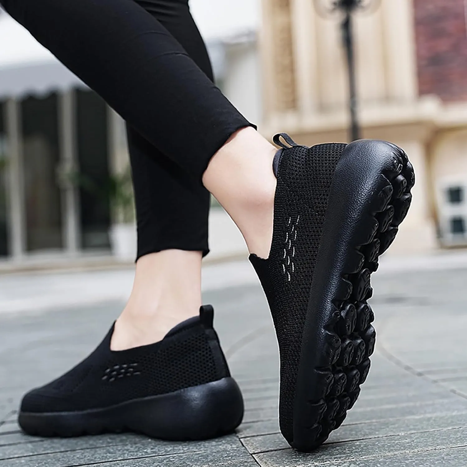 Mens Woven Hands Free Slip-on Loafers Shoes Boat Shoes Casual Business Comfy Lightweight Soft Cushion Flats Walking Sports Wide Fit Sneakers Non-Slip Sneakers