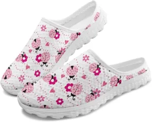 Mesh Flats Water Shoes for Women Slip On Barefoot Aque Shoes Womens Mules for Summer Quick Dry Casual Walking Flats