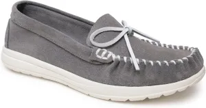 Minnetonka Scout - Women’s Suede Loafers Designed for Everyday Wear - Made with Soft Suede Leather, Memory Foam Insoles and Midsoles, and Rubber Outsoles