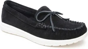 Minnetonka Scout - Women’s Suede Loafers Designed for Everyday Wear - Made with Soft Suede Leather, Memory Foam Insoles and Midsoles, and Rubber Outsoles