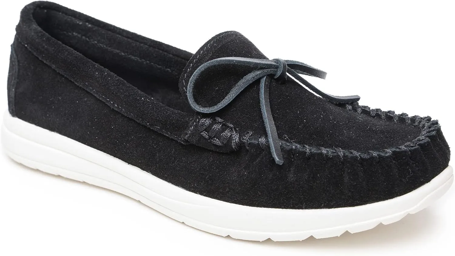 Minnetonka Scout - Women’s Suede Loafers Designed for Everyday Wear - Made with Soft Suede Leather, Memory Foam Insoles and Midsoles, and Rubber Outsoles