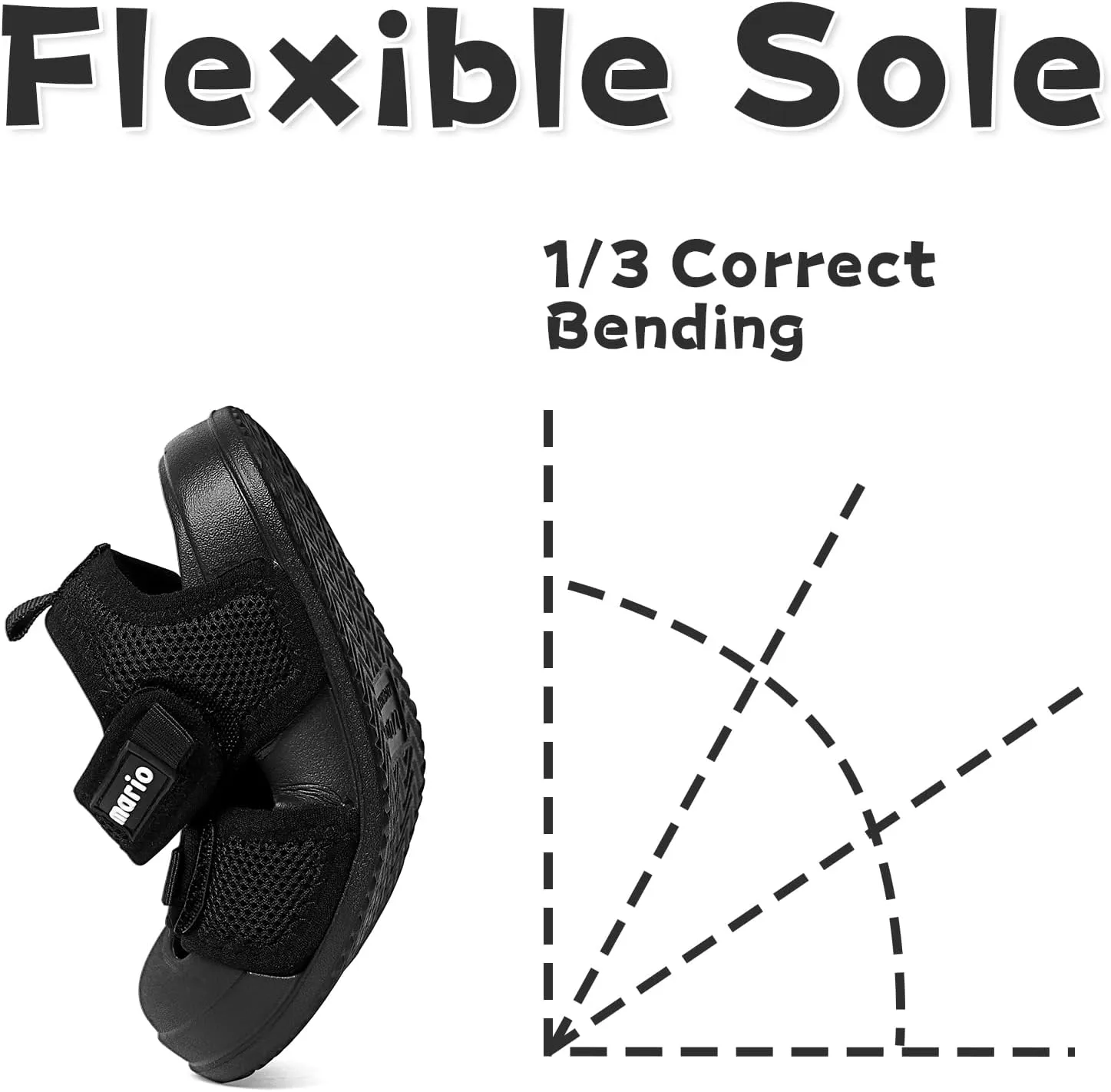 MK MATT KEELY Kids Sandals Boys Girls Summer Outdoor Non-slip Athletic Sandals Closed Toe Adjustable Sport Sandal Lightweight Beach Shower Shoes for Toddler/Little Kid