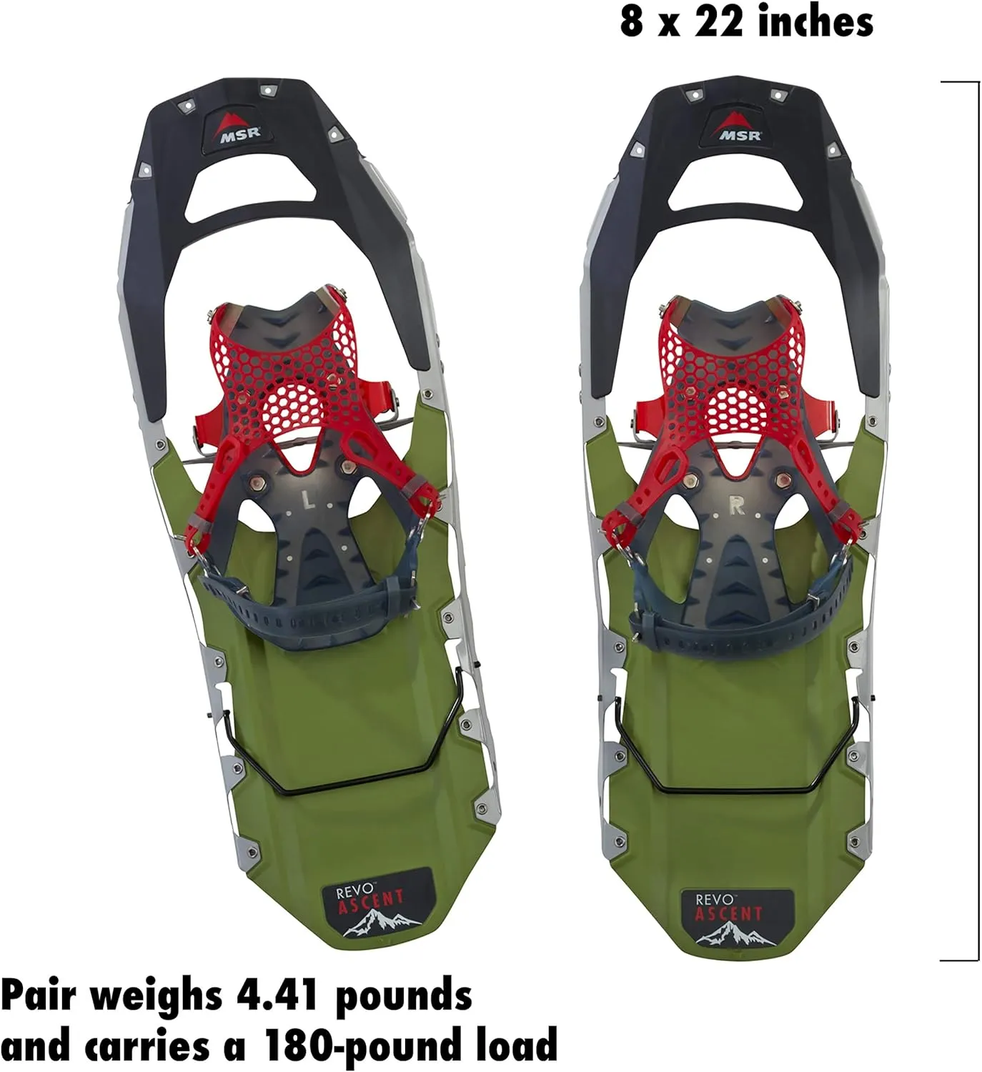 MSR Revo Ascent Backcountry & Mountaineering Snowshoes with Paragon Bindings