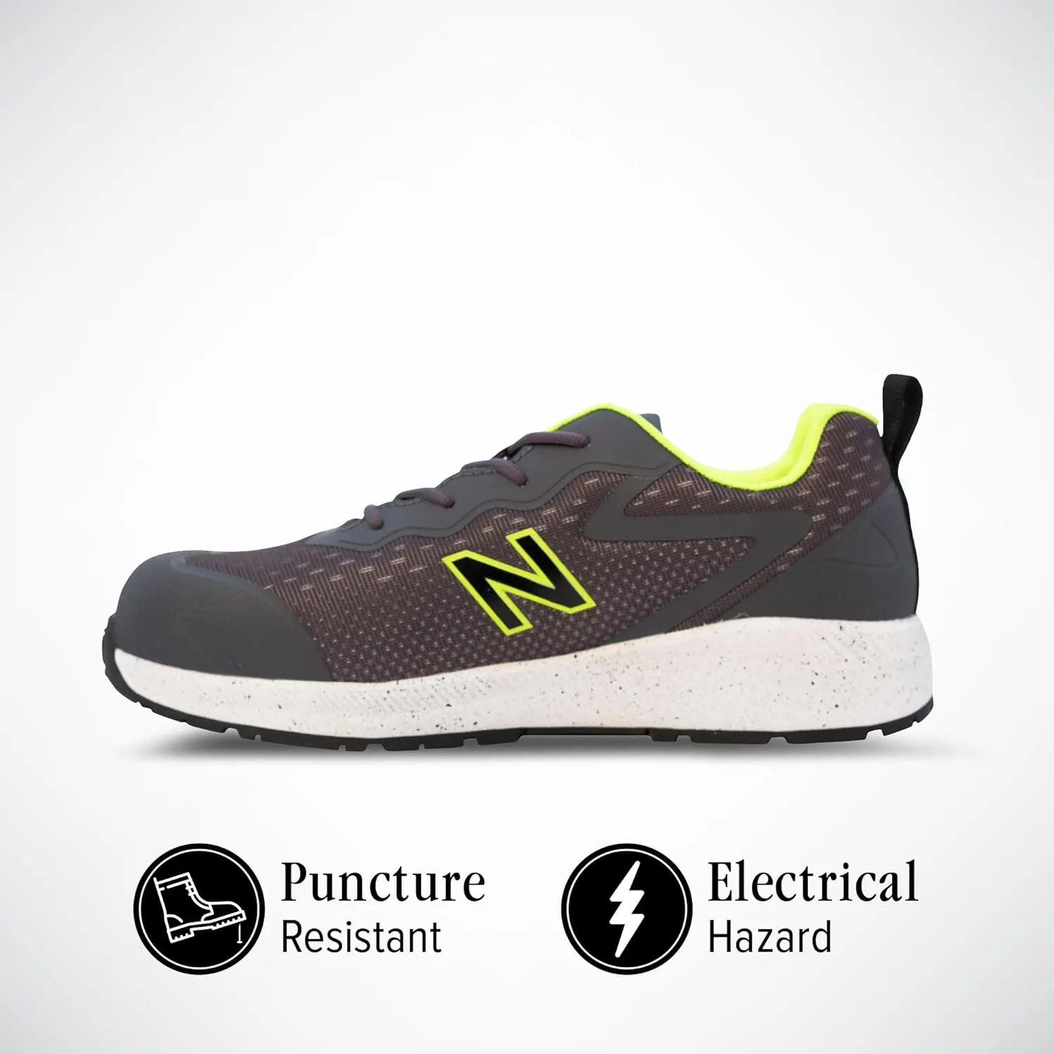 New Balance Logic Composite Toe Men's Industrial Work Shoes, Comfortable & Lightweight Work Shoes for Men, Electric Hazard, Puncture & Slip Resistant