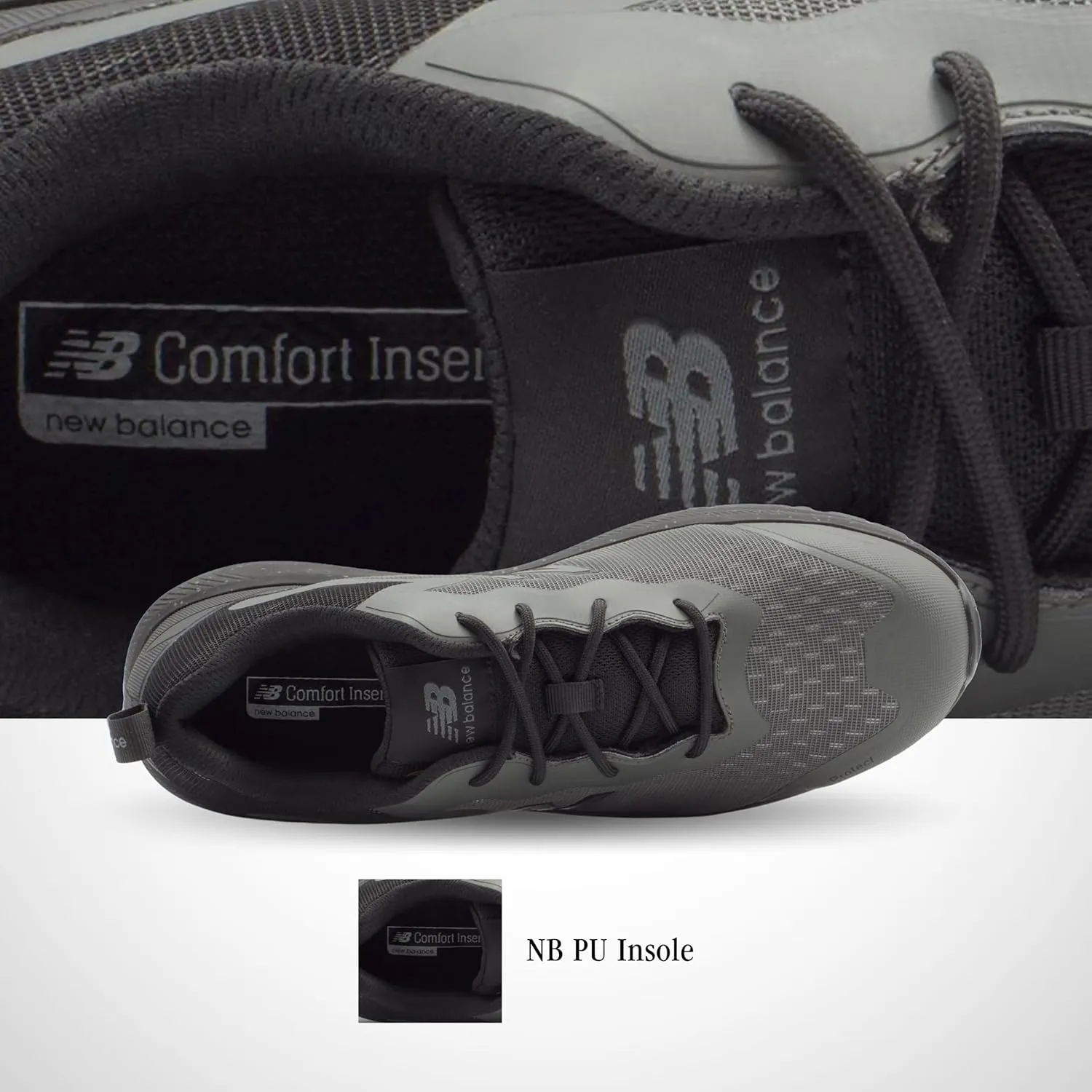 New Balance Logic Composite Toe Men's Industrial Work Shoes, Comfortable & Lightweight Work Shoes for Men, Electric Hazard, Puncture & Slip Resistant