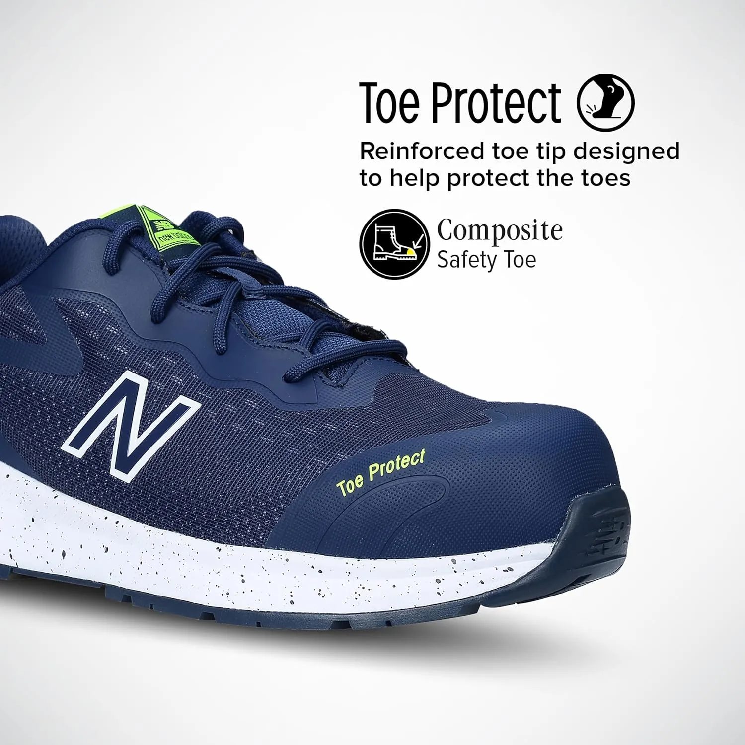 New Balance Logic Composite Toe Men's Industrial Work Shoes, Comfortable & Lightweight Work Shoes for Men, Electric Hazard, Puncture & Slip Resistant