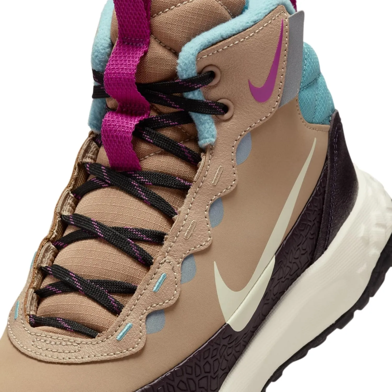 Nike Terrascout Big Kids' Boots (FV4173-200, Hemp/Burgundy Ash/Denim Turquoise/Pale Ivory)