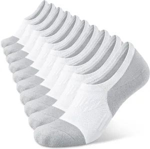 No Show Socks Women's Running Low Cut/Ankle Compression Athletic Socks 5-Pairs
