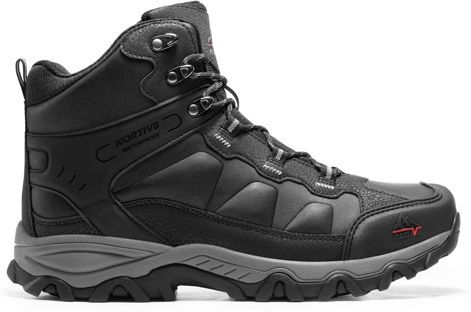 NORTIV 8 Men's Waterproof Hiking Boots Outdoor Mid Trekking Lightweight Mountaineering Shoes Paladin