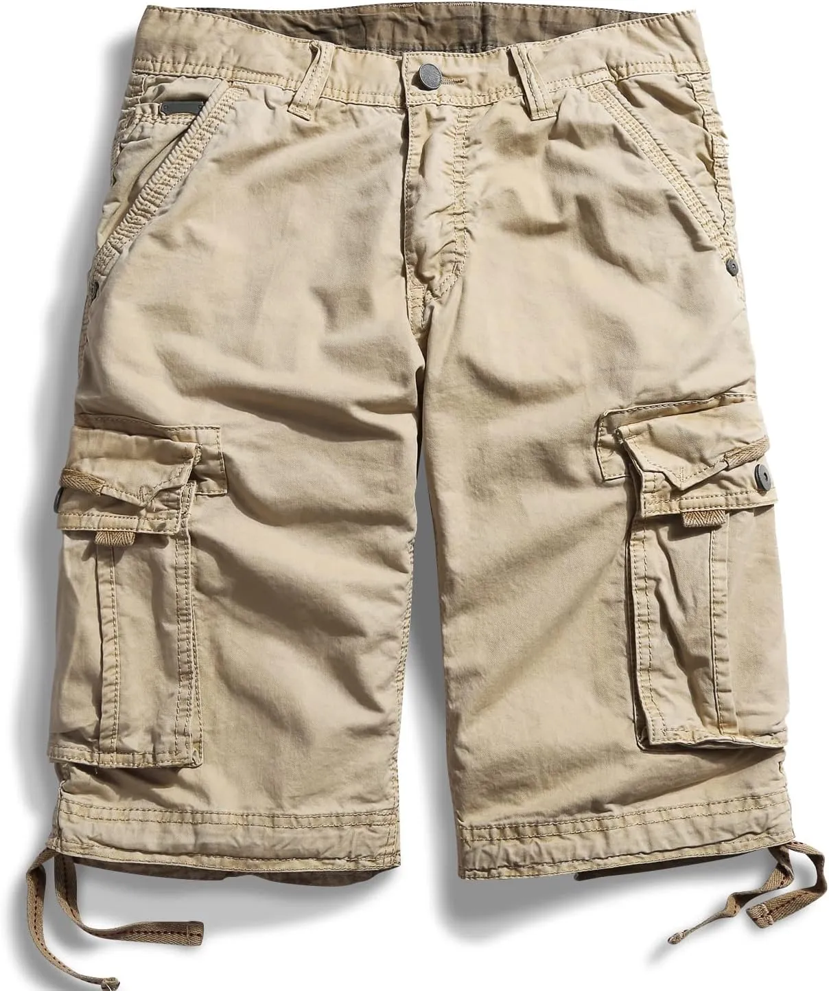 OCHENTA Men's Loose Fit Cargo Shorts with Multi Pockets