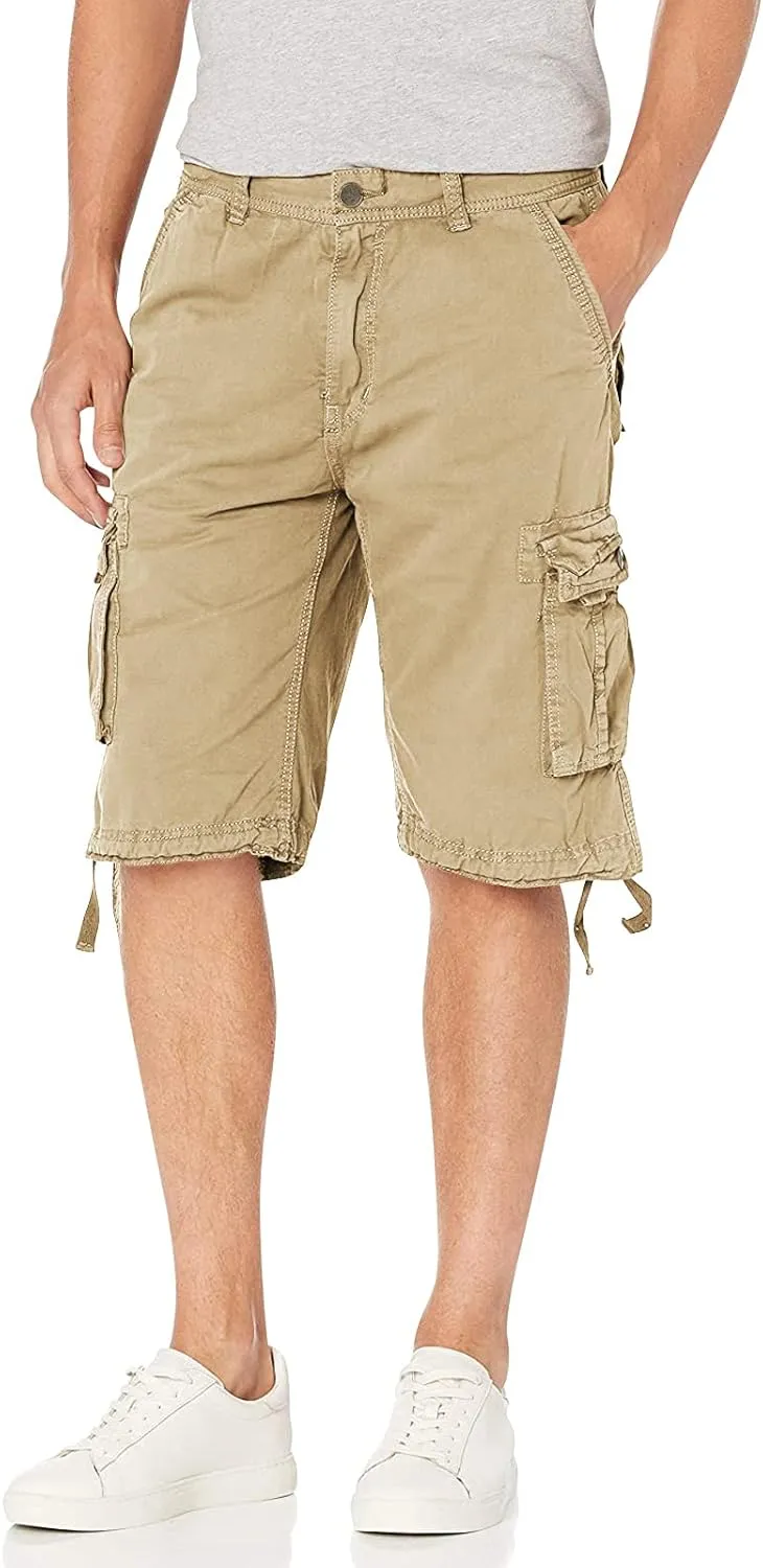 OCHENTA Men's Loose Fit Cargo Shorts with Multi Pockets