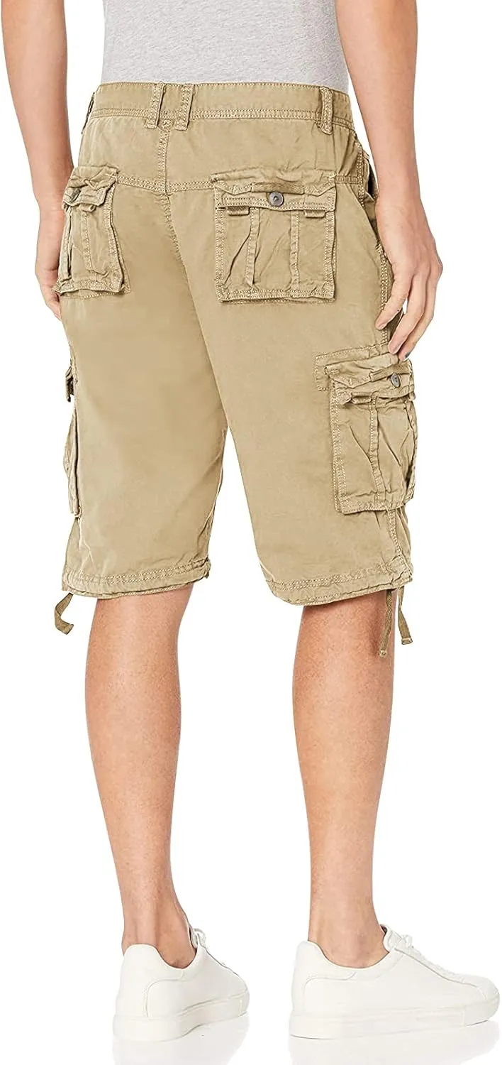 OCHENTA Men's Loose Fit Cargo Shorts with Multi Pockets