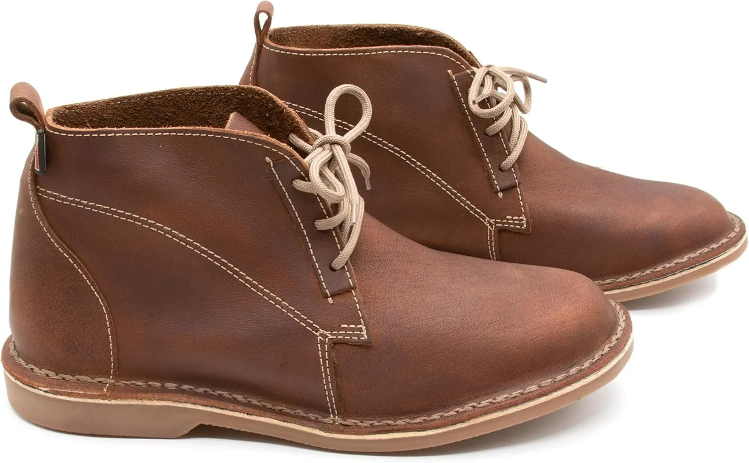 OLD RUGGED Handmade Genuine Leather Vellie Chukka Boots with High Topline (Veld Skoene)