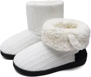 ONCAI Women's Slippers Comfort Knit Boots Winter Warm Outdoor Indoor Shoes
