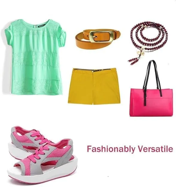 Open Toe Tennis Shoes, Contrast Paneled Cutout Lace-Up Muffin Sandals, Women Causal Summer Toe Platform Sneaker Sandals