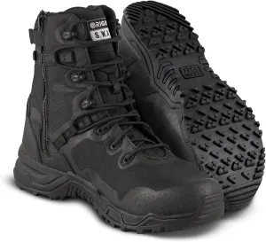 Original S.W.A.T.® Alpha Fury 8" Side Zip Safety Toe Unisex Work Boots – PU Upper – EVA Midsole – Achilles Cushion