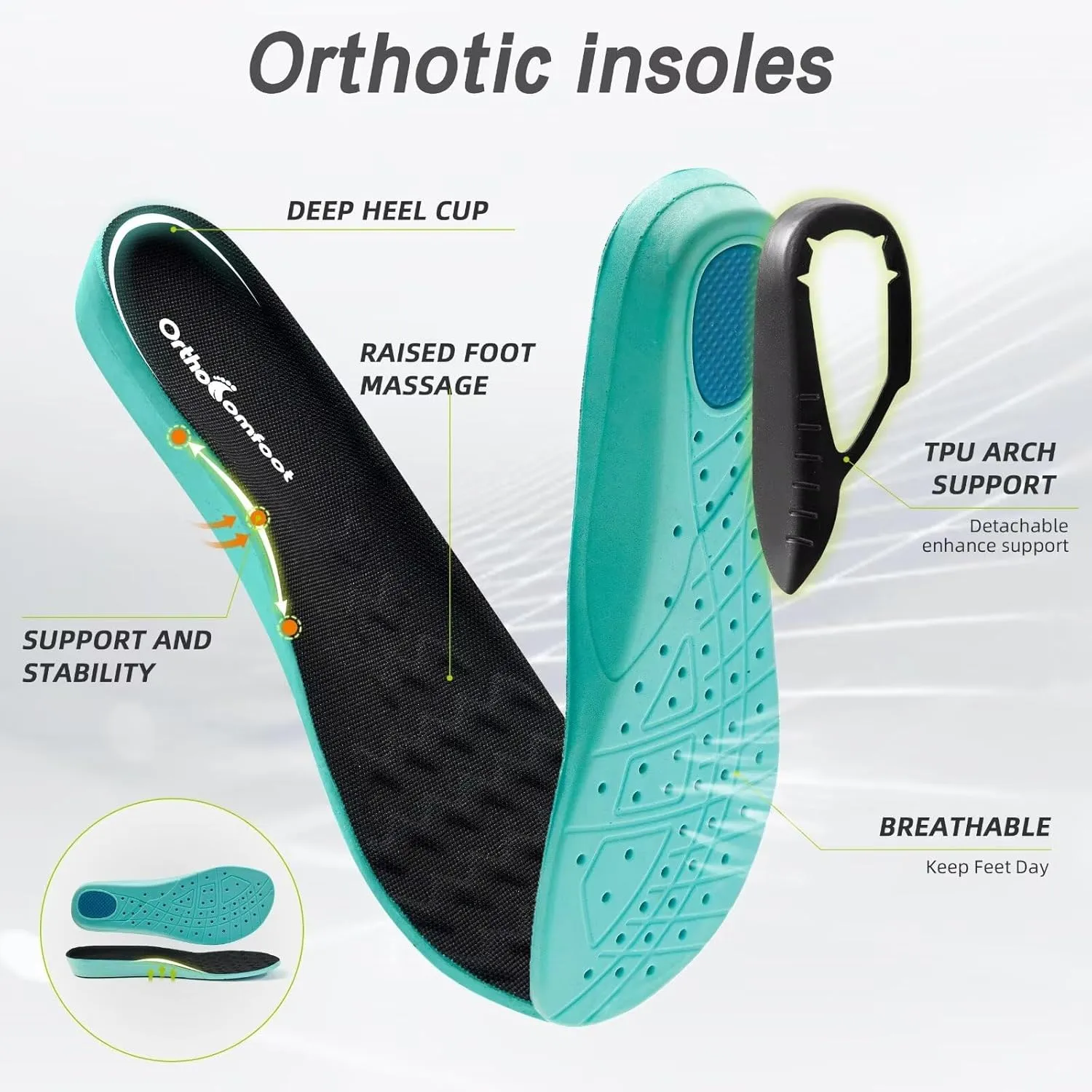 OrthoComfoot Men's Orthopedic Diabetic Wide Walking Shoes: Plantar Fasciitis Arch Support Hook and Loop Comfortable Casual Loafers, Swollen Feet Orthotic Dress Leather Shoes Foot Heel Pain Relief