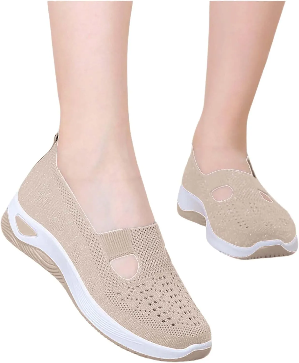 Orthopedic Shoes for Women Breathable Soft Slip On Mens Dress Shoes Lightweight Business Casual Shoes Wedge Sneakers Slip On Tennis Shoe Loafers Dress Shoe