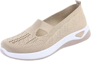 Orthopedic Shoes for Women Breathable Soft Slip On Mens Dress Shoes Lightweight Business Casual Shoes Wedge Sneakers Slip On Tennis Shoe Loafers Dress Shoe
