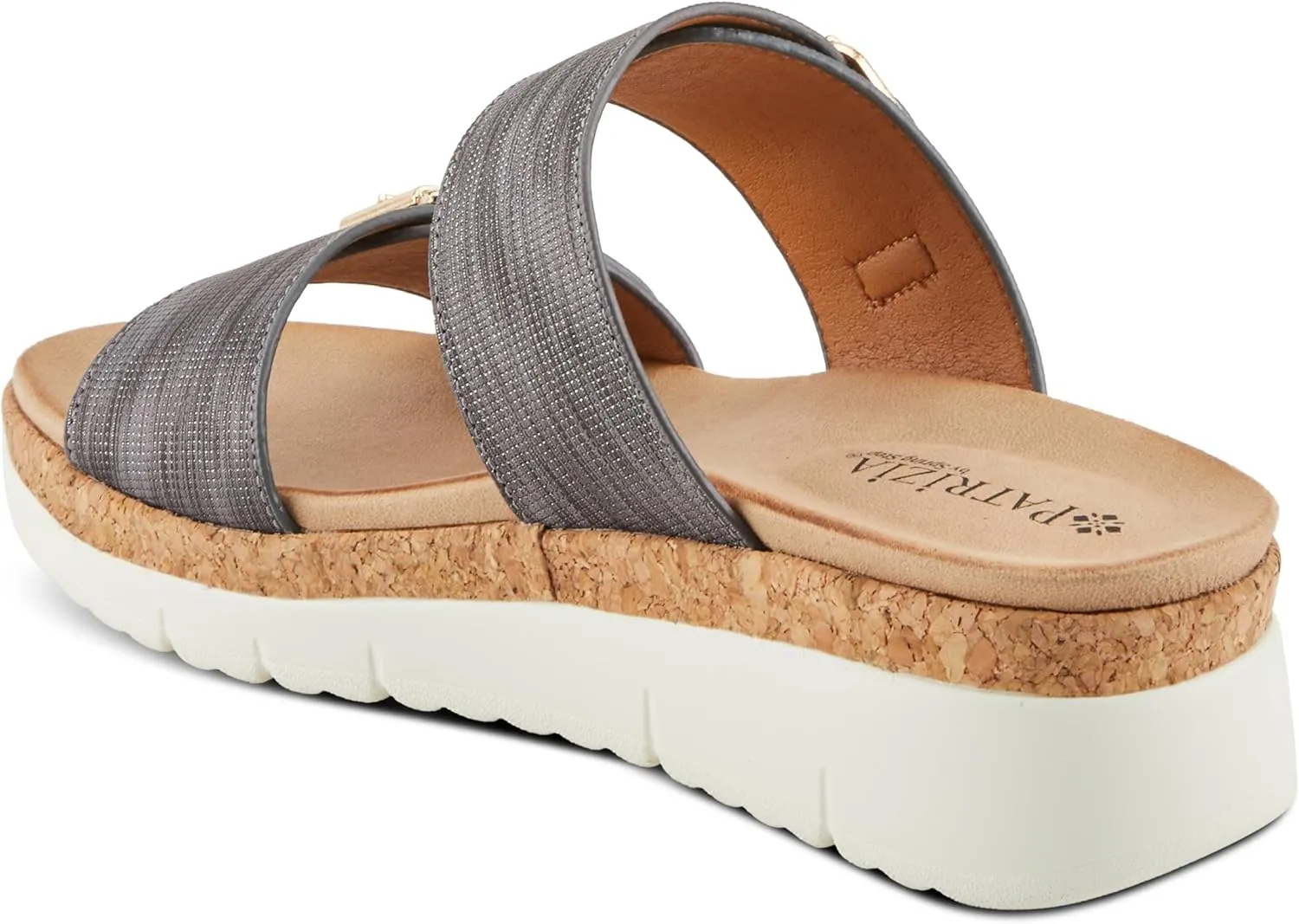 PATRIZIA Women's VELVETTE Two-Strap Buckle Slide Sandals
