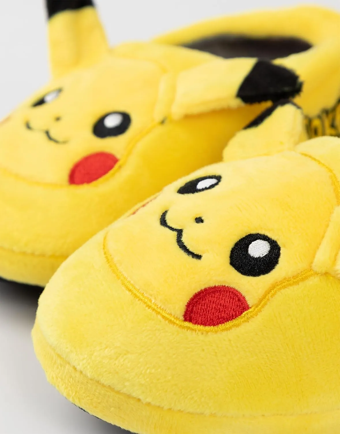 Pokemon Pokémon Pikachu Yellow Slippers 3D Character Kids' Footwear House Shoes | Soft Loafers for Boys & Girls