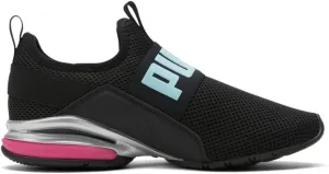 PUMA Womens Axelion Slip On Sneakers Shoes Casual - Black, Blue, Pink - Size 7 M
