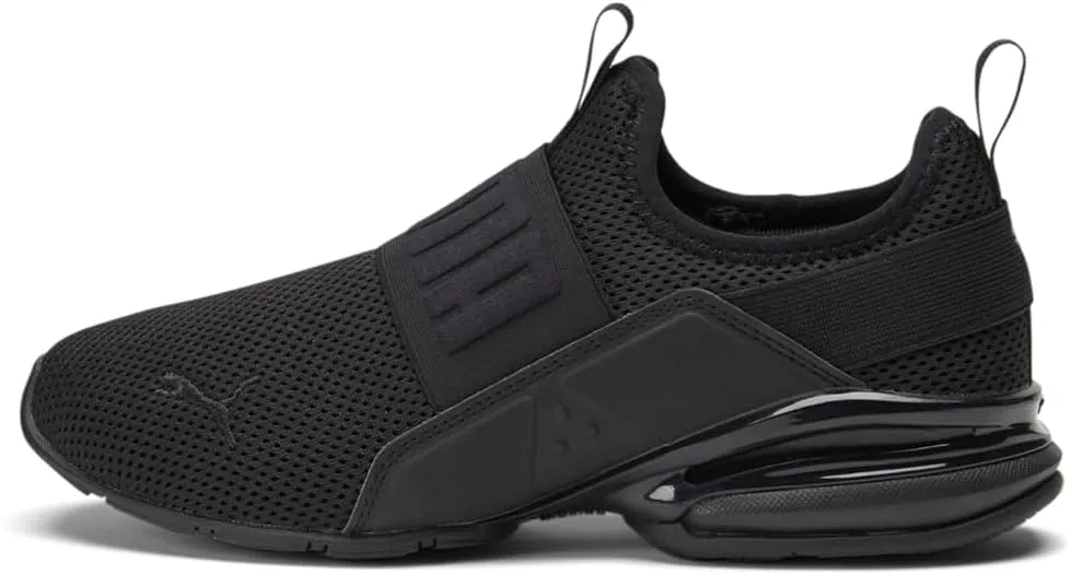 Puma Womens Axelion Slip On Sneakers Shoes Casual - Black