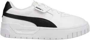 PUMA Womens Cali Dream Lace Up Platform Sneakers Shoes Casual - Black, White