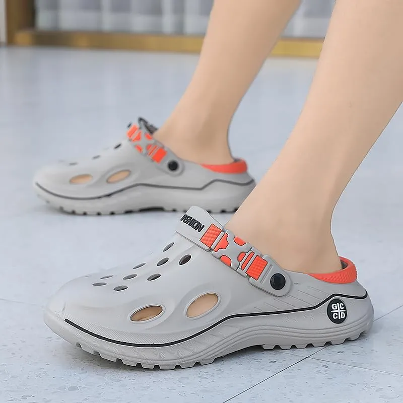 Qiucdzi Men’s Women’s Clogs Unisex Garden Shoes Mules with Arch Support Comfort Slip-on Outdoor Sandals Slippers for Work Beach Casual