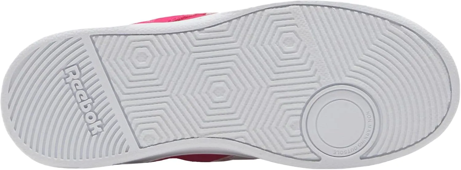 Reebok Girl's Court Advance Elastic Lace & Top Strap Sneaker