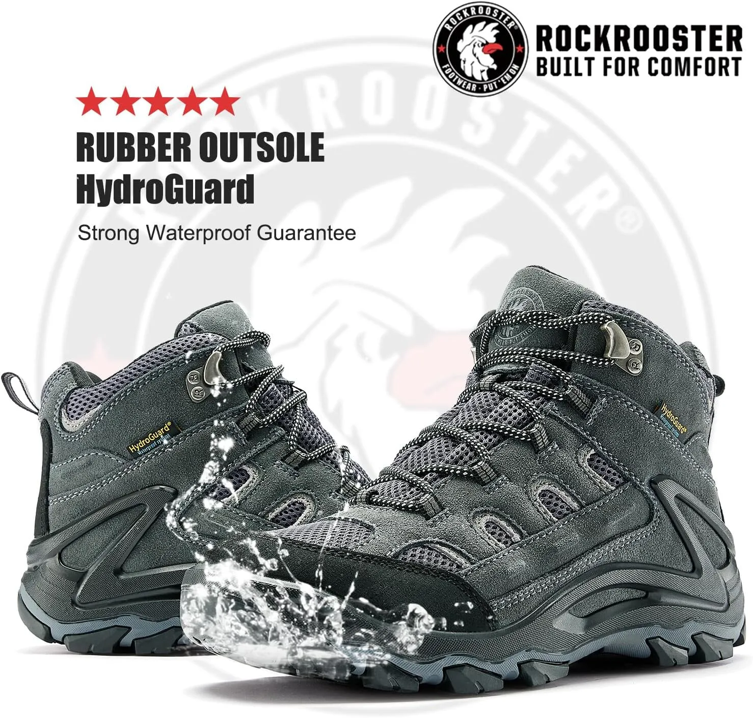 ROCKROOSTER mens Hiking Boots