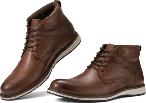 Rollda Men's Chukka Boots Casual Boots Lace Up Dress Boots Shoes for Men Ankle Boots
