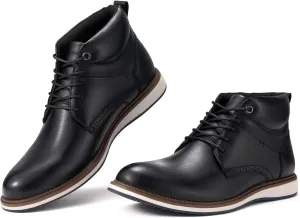Rollda Men's Chukka Boots Casual Boots Lace Up Dress Boots Shoes for Men Ankle Boots
