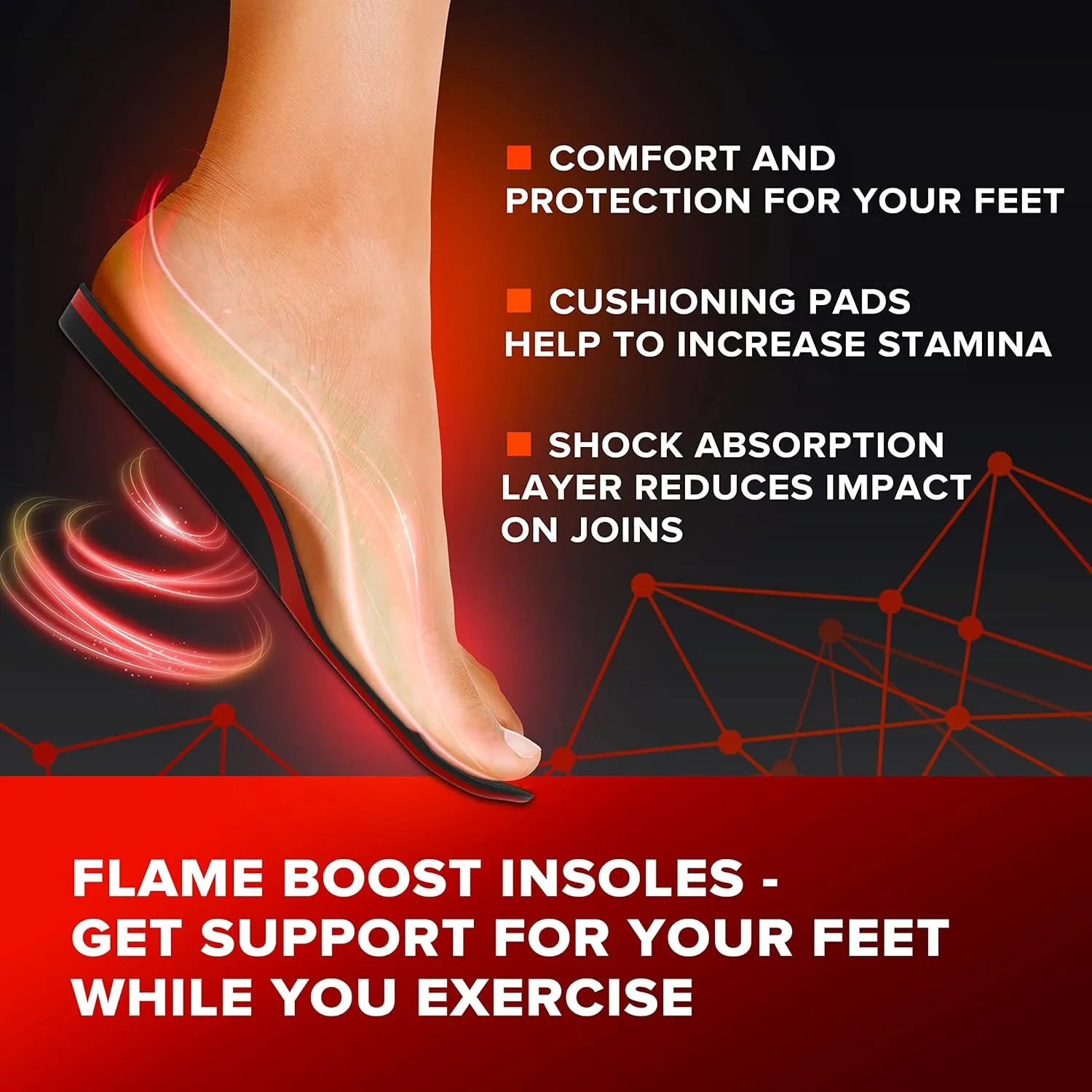 Running Athletic Shoe Insoles Men Women - Sport Insole - Shock Absorption Inserts - Walking Hiking Hockey Tennis Basketball - Orthotic Comfort Cushions Inserts Sneakers