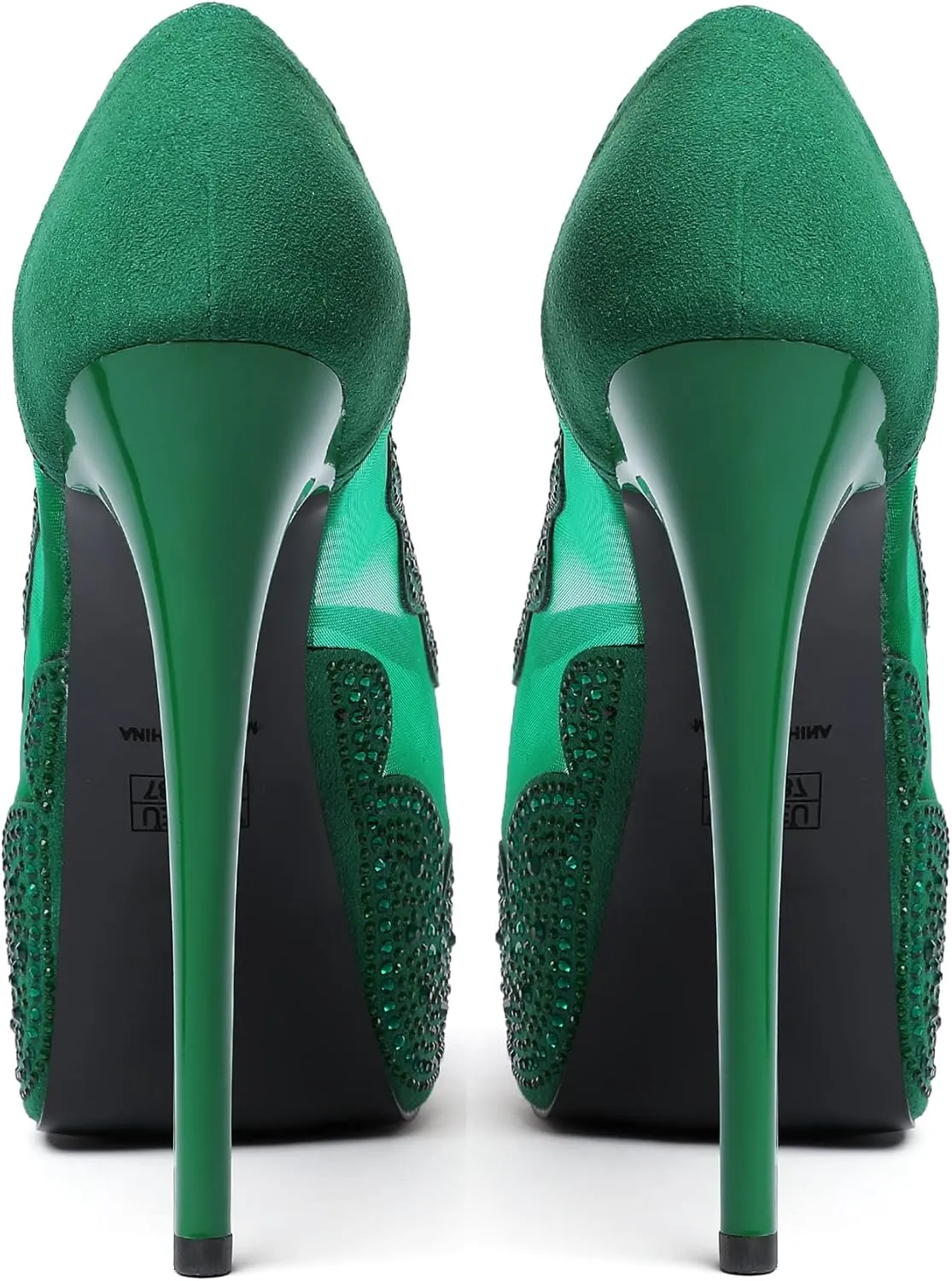 SAMMITOP Women's Peep Toe Pumps Platform High Heel Sandals Dress Shoes