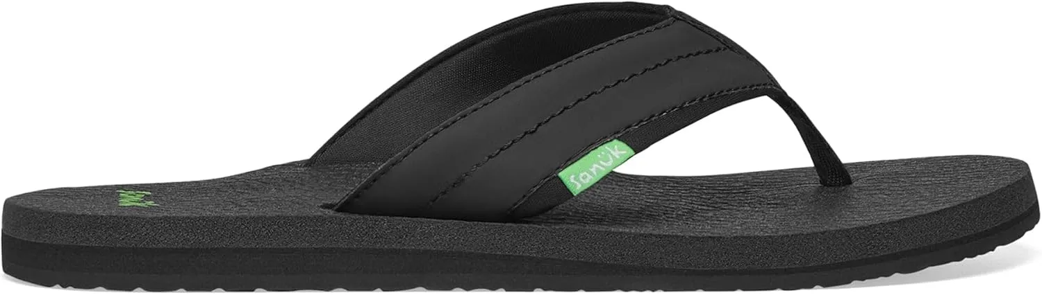 Sanuk Mens Beer Cozy 2 | Flip Flops for Men | Mens Sandals | Beach Sandals | Supportive & Lightweight | Memory Foam Footbed
