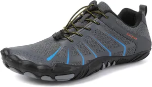 SECHRITE Mens Womens Barefoot Hike Shoes Minimalist Shoes Zero Drop Sole Wide Toe Box Trail Running Workout Footwear