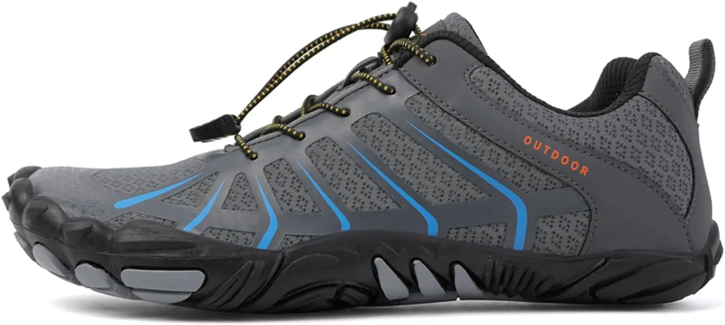 SECHRITE Mens Womens Barefoot Hike Shoes Minimalist Shoes Zero Drop Sole Wide Toe Box Trail Running Workout Footwear