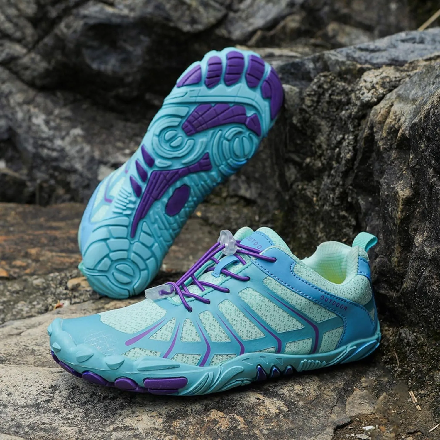 SECHRITE Mens Womens Barefoot Hike Shoes Minimalist Shoes Zero Drop Sole Wide Toe Box Trail Running Workout Footwear