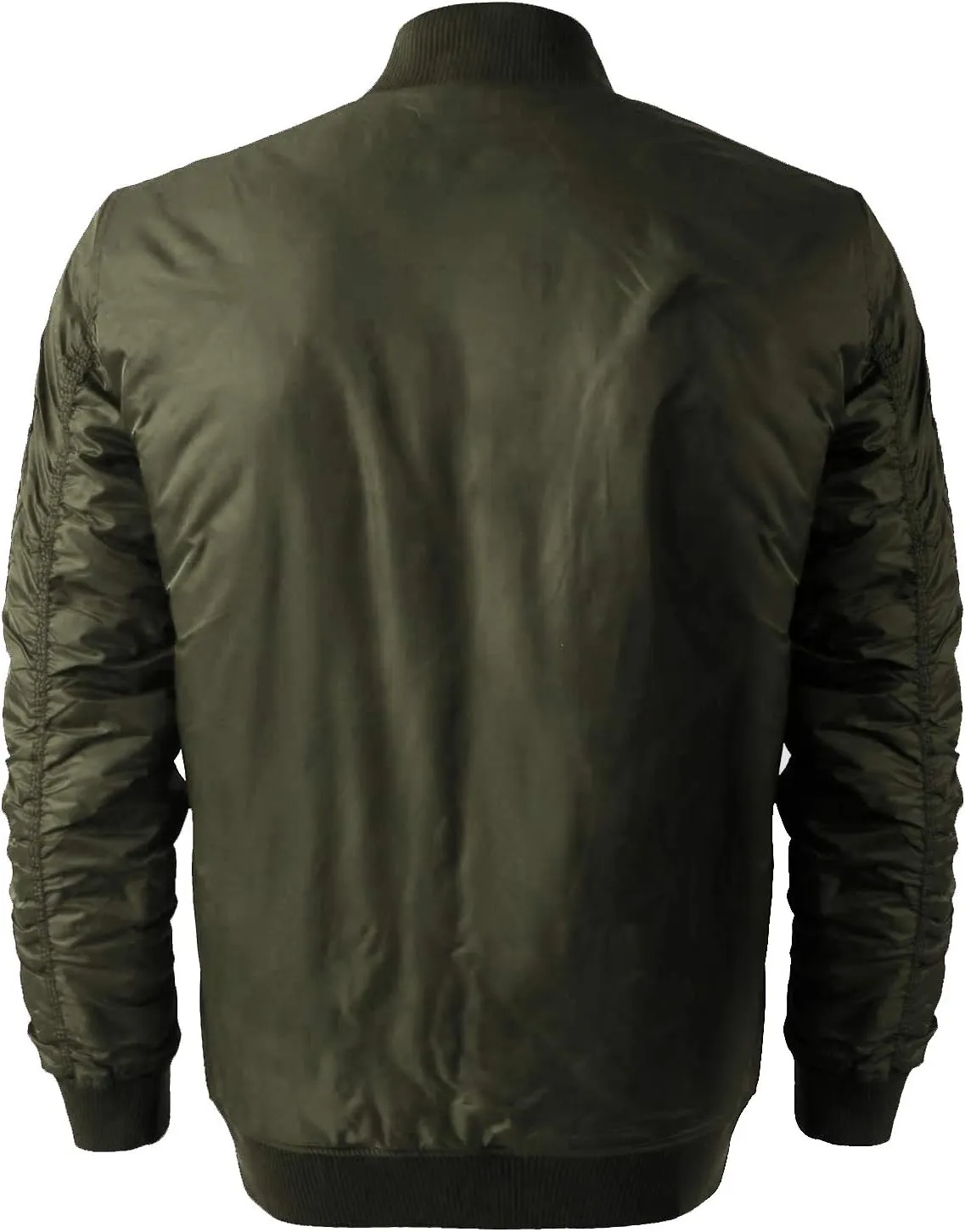 Shaka Wear Men's Flight Jackets – Casual MA-1 Bomber Coat Windbreaker Full Zip Fully Lined Regular and Bigs S~3XL