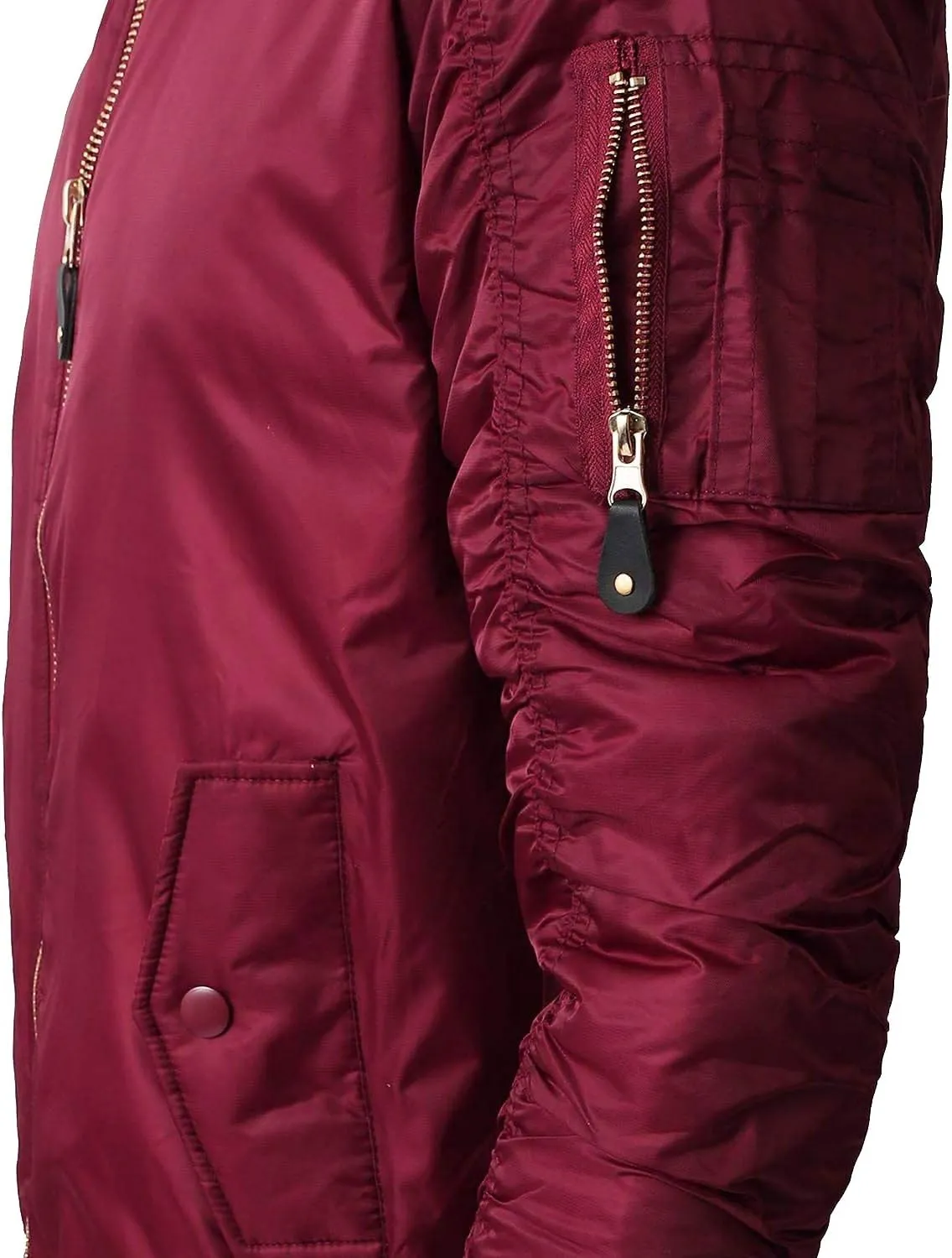 Shaka Wear Men's Flight Jackets – Casual MA-1 Bomber Coat Windbreaker Full Zip Fully Lined Regular and Bigs S~3XL