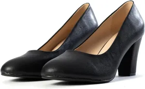 SHODENSE Women Vintage Chunky Kitten Heel Pumps Shoes Round Closed Toe Slip On Dress Sandals High Block Heels Formal Work Shoes Ladies Snakeksin Crocodile Suede Evening Party Shoe Retro 4-11 M US
